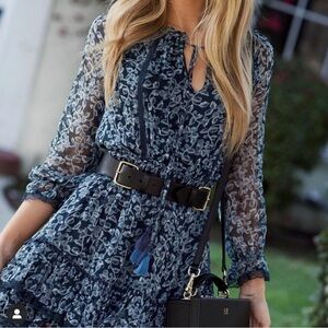 Chic Black and Gray Mini Dress